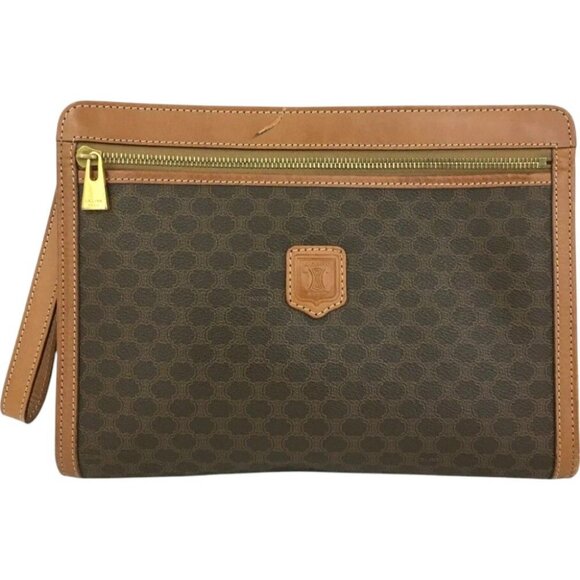 298197BW (L2) Celine Clutch Bag Brown PVC - Picture 1 of 13